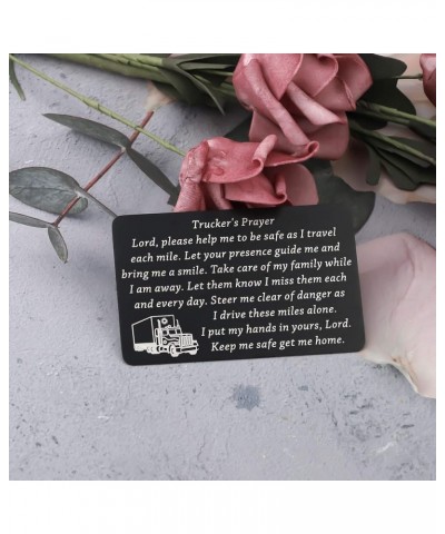 Truck Driver Gifts Keep Me Safe Get Me Home Trucker's Prayer Keychain Gift for Truck Drivers Dad Husband Trucker's Prayer Wc ...