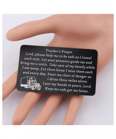 Truck Driver Gifts Keep Me Safe Get Me Home Trucker's Prayer Keychain Gift for Truck Drivers Dad Husband Trucker's Prayer Wc ...