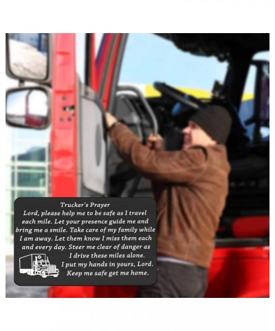 Truck Driver Gifts Keep Me Safe Get Me Home Trucker's Prayer Keychain Gift for Truck Drivers Dad Husband Trucker's Prayer Wc ...