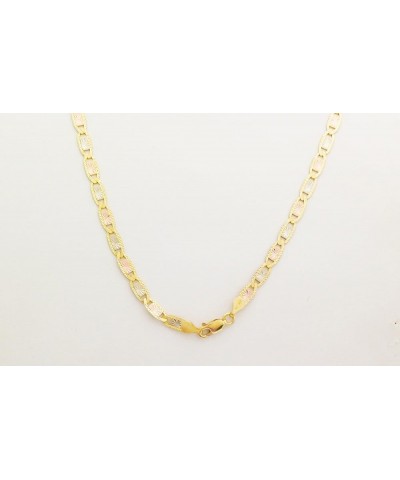 14 Karat Three Tone, Yellow Gold, White Gold and Rose Gold Necklace (Length: 18"-24" 3.5 MM) 18.0 Inches $287.55 Necklaces