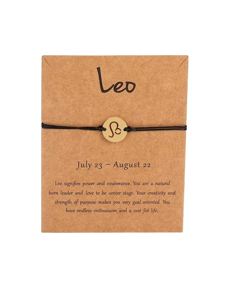 Horoscope Zodiac Bracelet 12 Constellation Sign Bracelet for Women Girl Teens Astrology 14k Gold Plated Bracelet Anklet Frien...