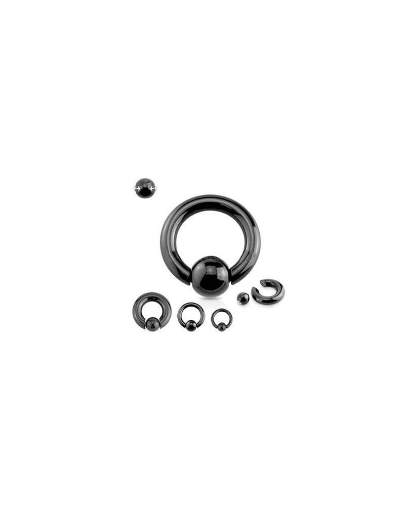 5mm 316l Surgical Steel Captive Bead Piercing Hoop 4G PA Ring Ear Gauges Spring Action CBR for Women Men 1/2 inch 12mm 6G (4m...