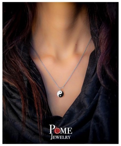 Yin and Yang Pendant Necklace in Sterling Silver, Made in America Pendant Only Large Pendant $29.76 Necklaces