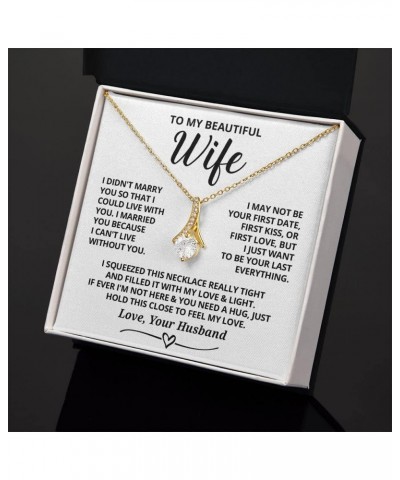 Wife Necklace Gifts From Husband, Wedding Anniversary Romantic Gifts For Wife Birthday Gifts From Husband, Necklaces For Wife...