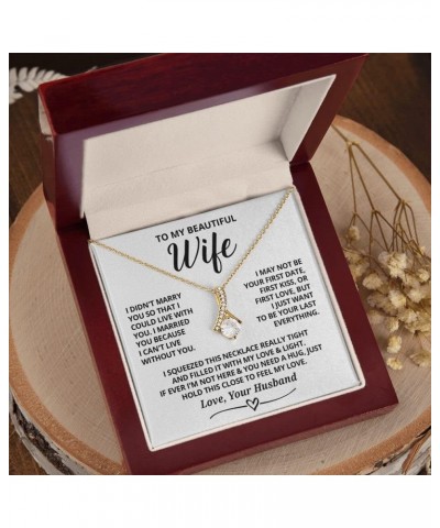 Wife Necklace Gifts From Husband, Wedding Anniversary Romantic Gifts For Wife Birthday Gifts From Husband, Necklaces For Wife...