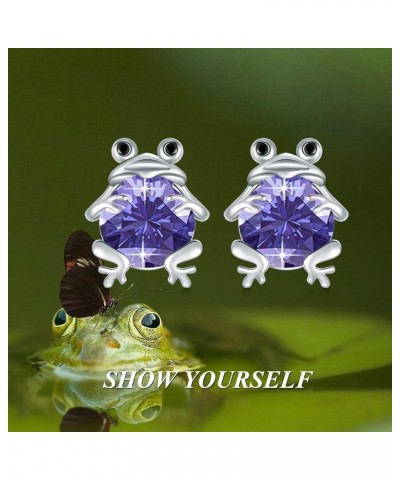 Frogs Gifts Frog Earring S925 Sterling Silver Frog Earrings Frog Jewelry Birthday Gifts for Teen Girls Daughter Granddaughter...