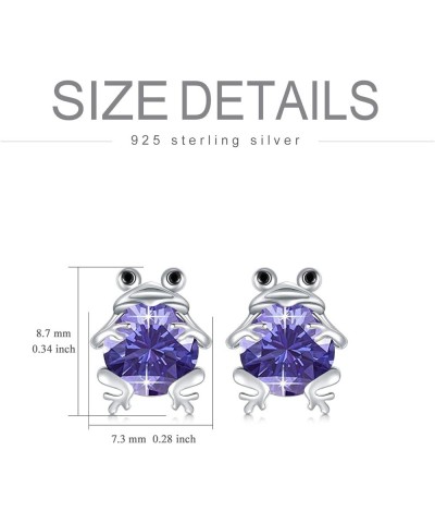 Frogs Gifts Frog Earring S925 Sterling Silver Frog Earrings Frog Jewelry Birthday Gifts for Teen Girls Daughter Granddaughter...