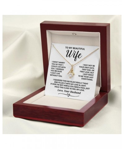 Wife Necklace Gifts From Husband, Wedding Anniversary Romantic Gifts For Wife Birthday Gifts From Husband, Necklaces For Wife...