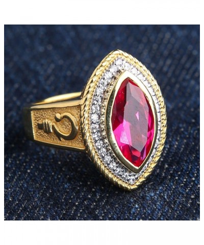 Pastoral's Staff Marquise Red Ruby Womens Bishop Ring $77.44 Rings