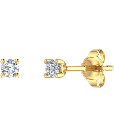 1/10 Carat Diamond Stud Earrings in 14K Gold Yellow Gold $41.65 Earrings