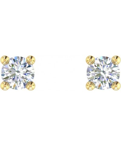 1/10 Carat Diamond Stud Earrings in 14K Gold Yellow Gold $41.65 Earrings