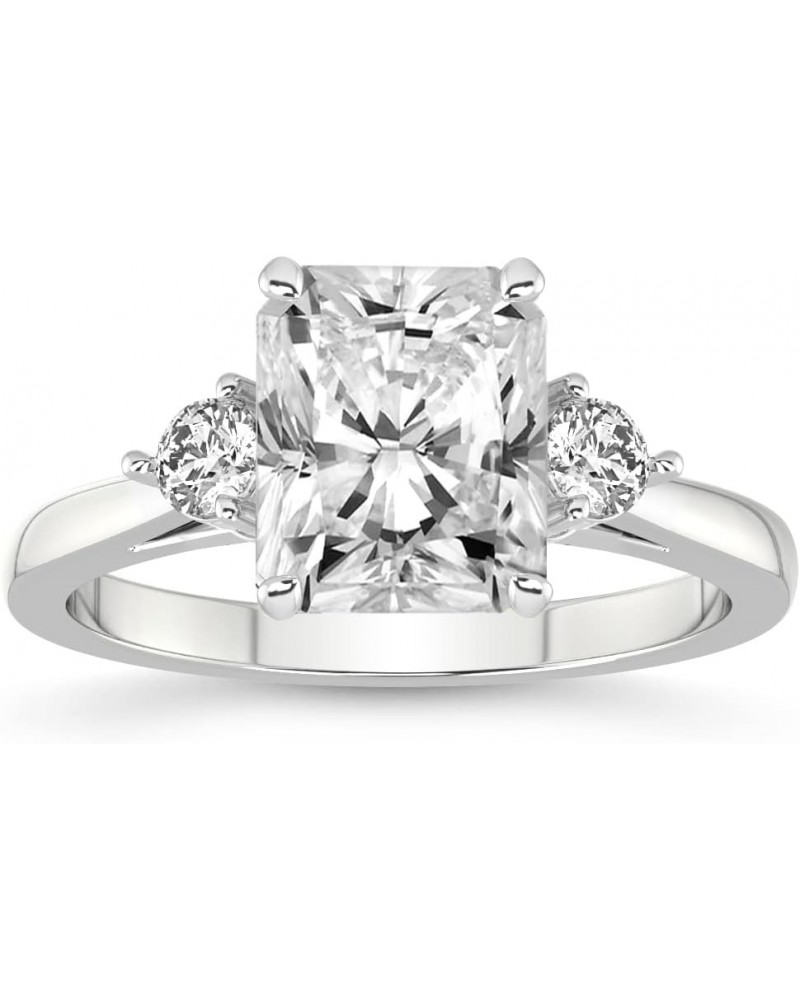 1 Carat - 5 Ct IGI Certified Lab Grown Diamond Ring | 14K Or 18K White, Yellow Or Rose Gold |Synthia Three Stone Lab Diamond ...