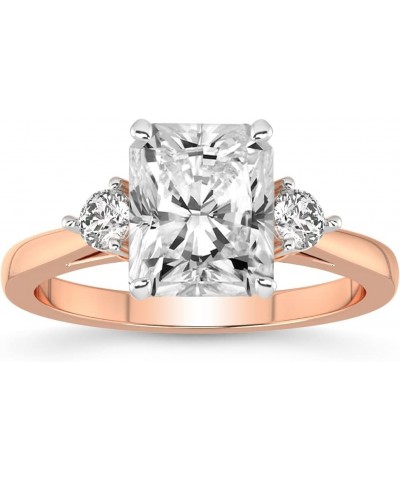 1 Carat - 5 Ct IGI Certified Lab Grown Diamond Ring | 14K Or 18K White, Yellow Or Rose Gold |Synthia Three Stone Lab Diamond ...