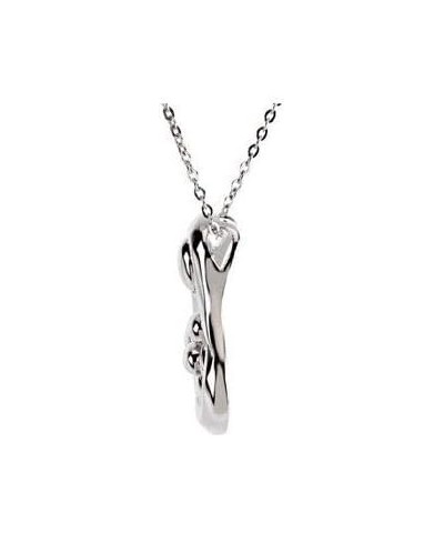 3 Child Mother's Embrace Charm Pendant Chain Necklace 18" (25mm x 19mm) 925 Sterling Silver $46.64 Necklaces