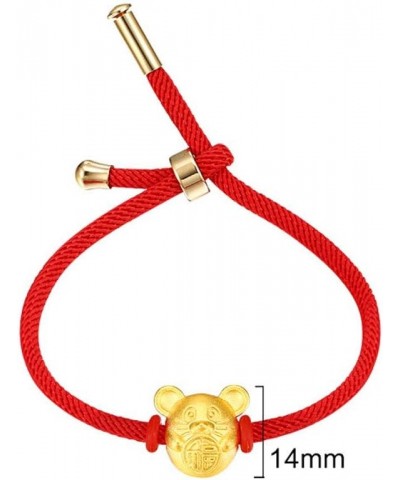 Chinese Zodiac Sign Mouse Red String Bracelet For Women Year of Rat Mascot Good Luck Symbol Jewelry Red $9.59 Bracelets