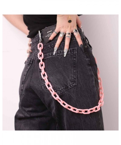 Hip Hop Jeans Pants Chain Punk Goth for Men Acrylic Link Wallet Chain for Women Hipster Chunky Thick Wallet Pocket Keychains ...