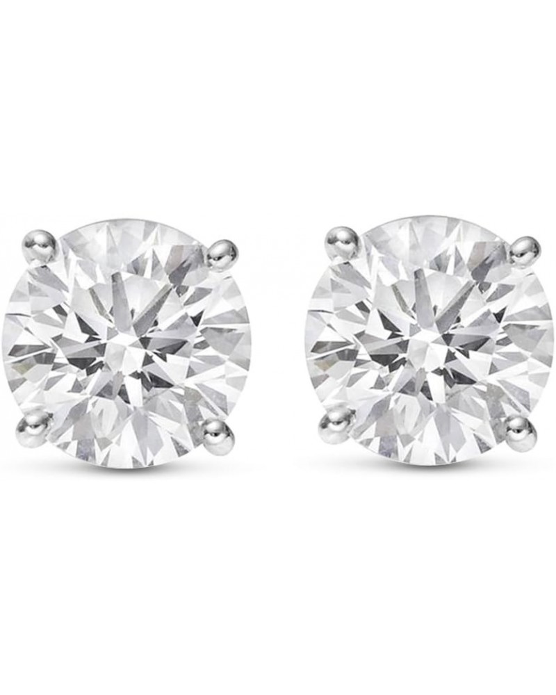 3/4-8 IGI Certified LAB-GROWN Round Cut Diamond Earrings 4 Prong Push Back Value Collection (H-I Color, SI1-SI2 Clarity) 0.95...