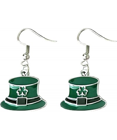 St. Patrick's Day Earrings for Women Girls Shamrock Irish Earrings Hat Green Earrings for Irish Holiday C $7.69 Earrings