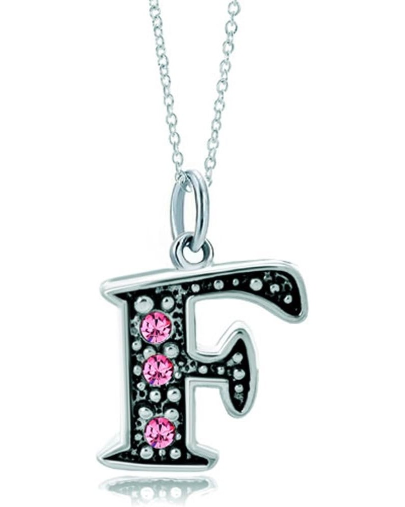 Pink Letter A-Z Alphabet Initial Charms Bead Necklace Pendant F $9.35 Bracelets