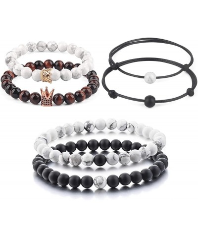 Distance Bracelets Couples Relationship Strong Elastic Friendship His Hers King Queen 8" black & 7" white $9.17 Bracelets