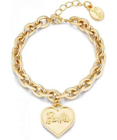 Chunky Heart Bracelet Gold $14.49 Bracelets