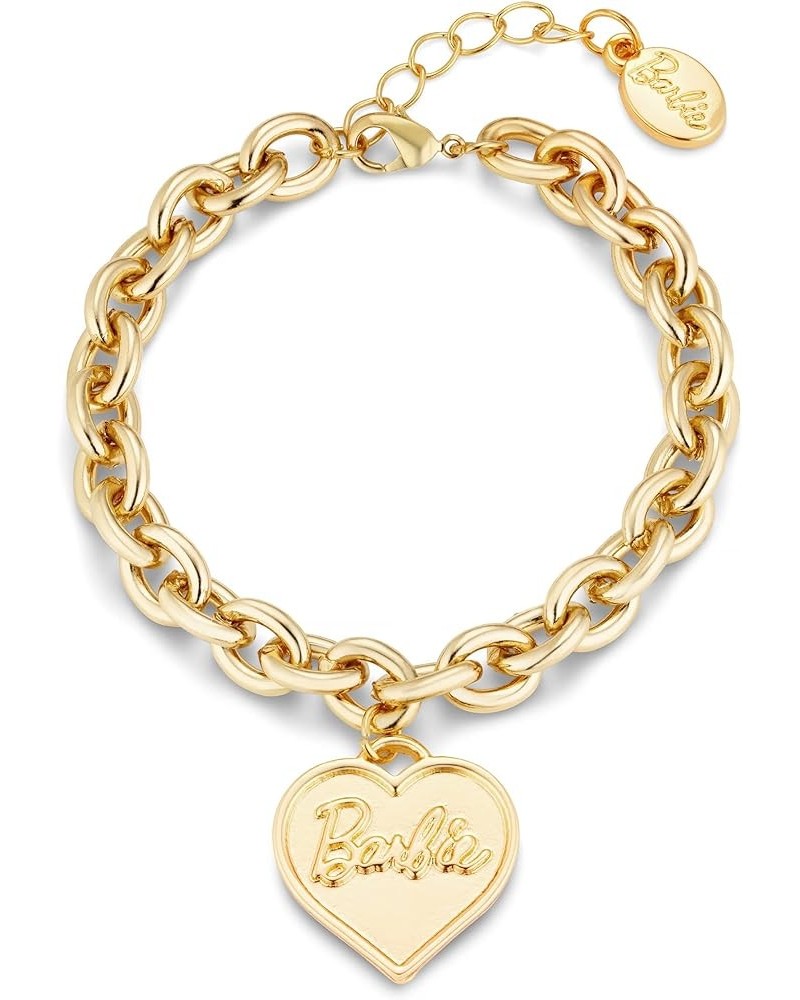 Chunky Heart Bracelet Gold $14.49 Bracelets