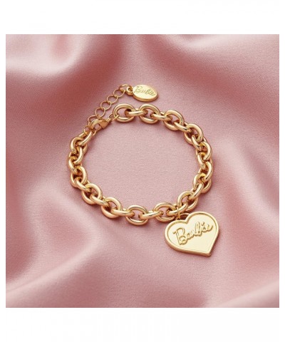 Chunky Heart Bracelet Gold $14.49 Bracelets