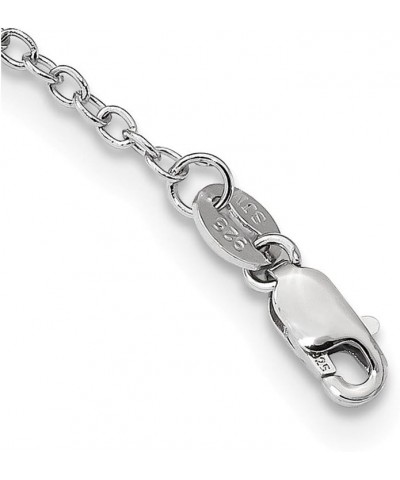 Solid 925 Sterling Silver and 14K Sky Blue Topaz Diamond Pendant Necklace Charm Chain - with Secure Lobster Lock Clasp (.01 c...