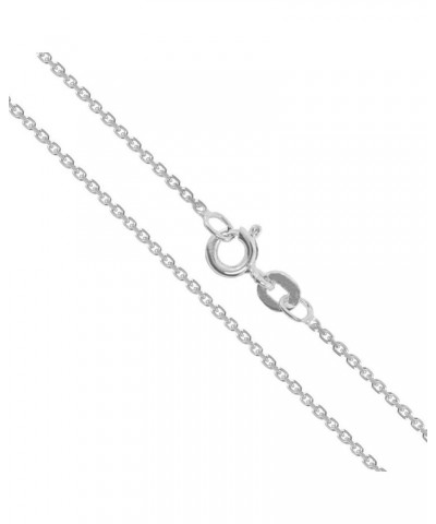 Real 10k/14k Gold Rolo Cable Link Chain Necklace 14k 0.9mm (White) Length 22 Inches $38.00 Necklaces