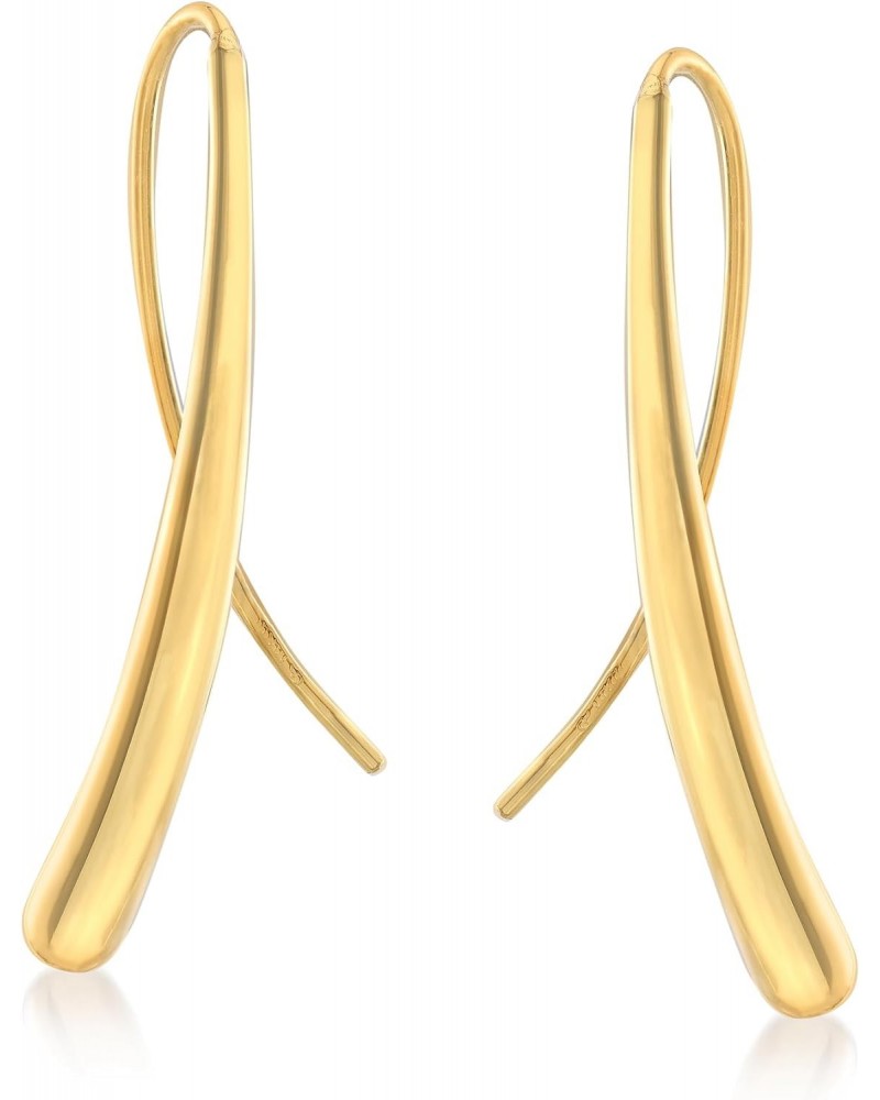 14kt Yellow Gold Long Teardrop Earrings $109.60 Earrings