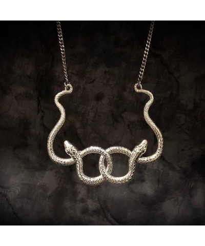 2Pcs Snake Necklace Snake Double Snake Necklace Serpent Necklace Snake Goddess Necklace $6.61 Necklaces